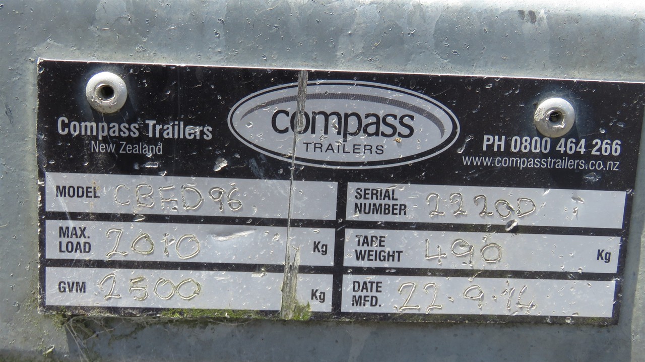 2014 Compass Tandem Trailer